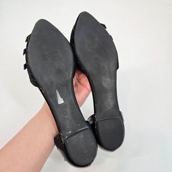 Jeffrey Campbell Ibiza Black Taken Pointy Toe Buckle Strap Flats Women's Size 7 - Picture 7 of 11